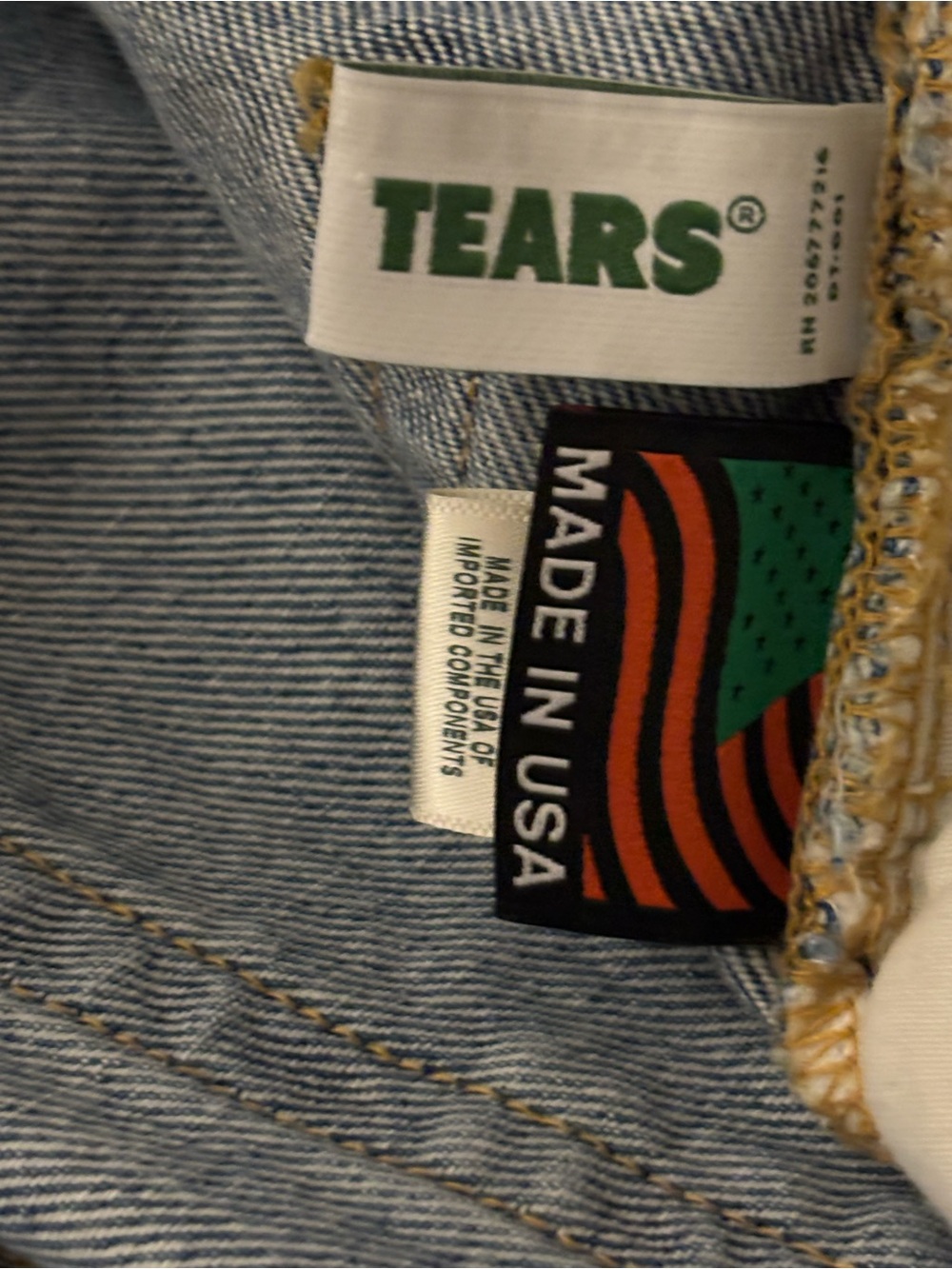 DENIM TEARS JEAN SHORTS MENS 100% AUTHENTIC. - Picture 13 of 16